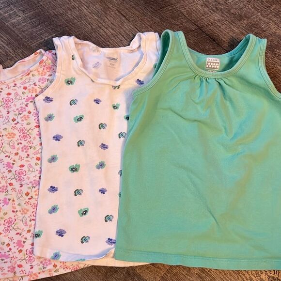 Girls 4 4t Spring Summer Shirt Top Lot Bundle Short Sleeves Tank - Picture 4 of 4